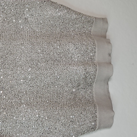 INC International Concepts Shimmering Silver Sequin Top - Picture 5 of 11